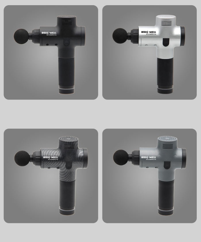 Pistola Masaje Muscular Profesional 4 Cabezales - Tejido Profundo