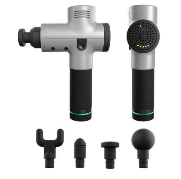 Pistola Masaje Muscular Profesional 4 Cabezales - Tejido Profundo