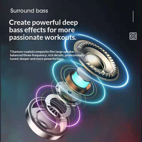 Auriculares TWS Bluetooth Deportivos con Pantalla Digital